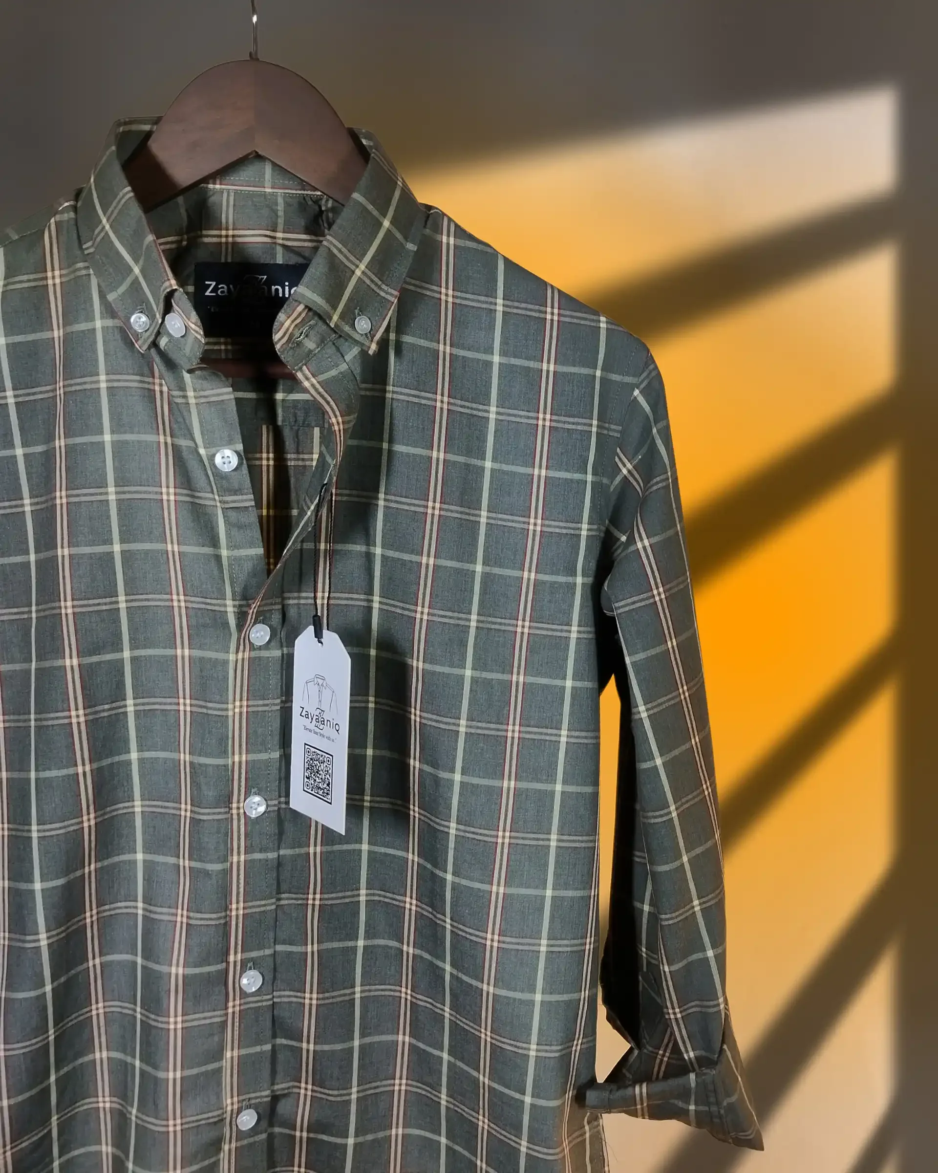 Olive & Ochre Plaid view 2