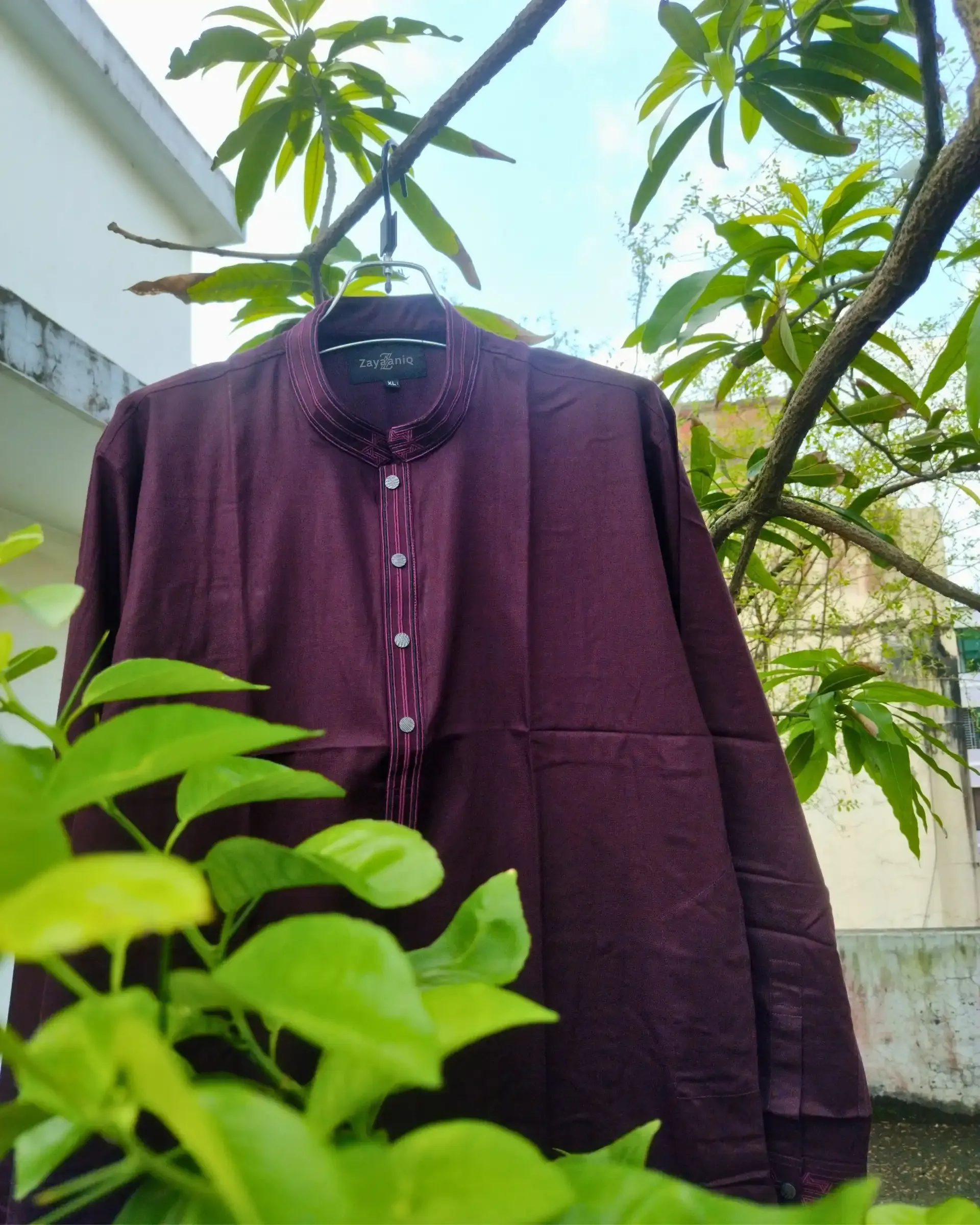 Deep Plum Embroidered view 2