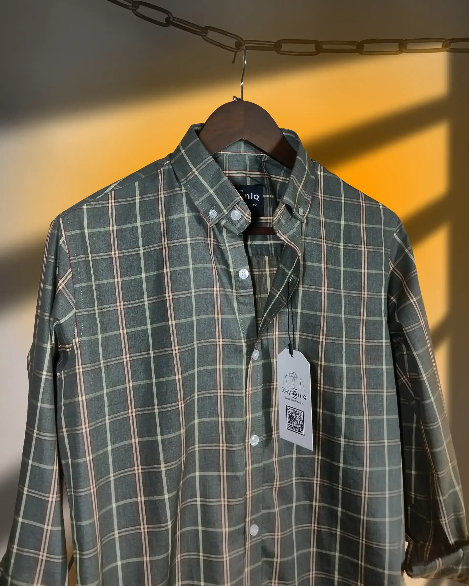 Olive & Ochre Plaid view 4