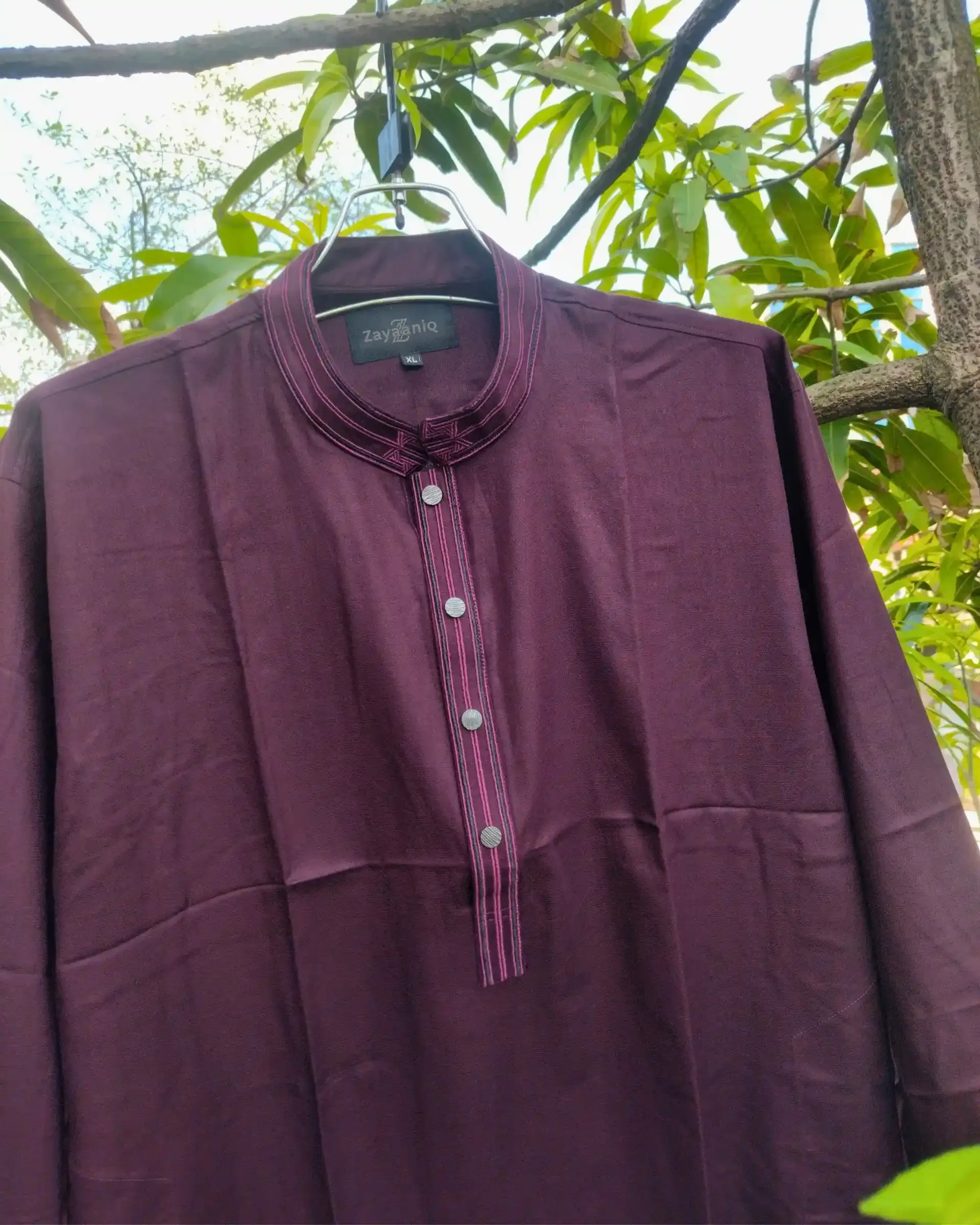 Deep Plum Embroidered view 4