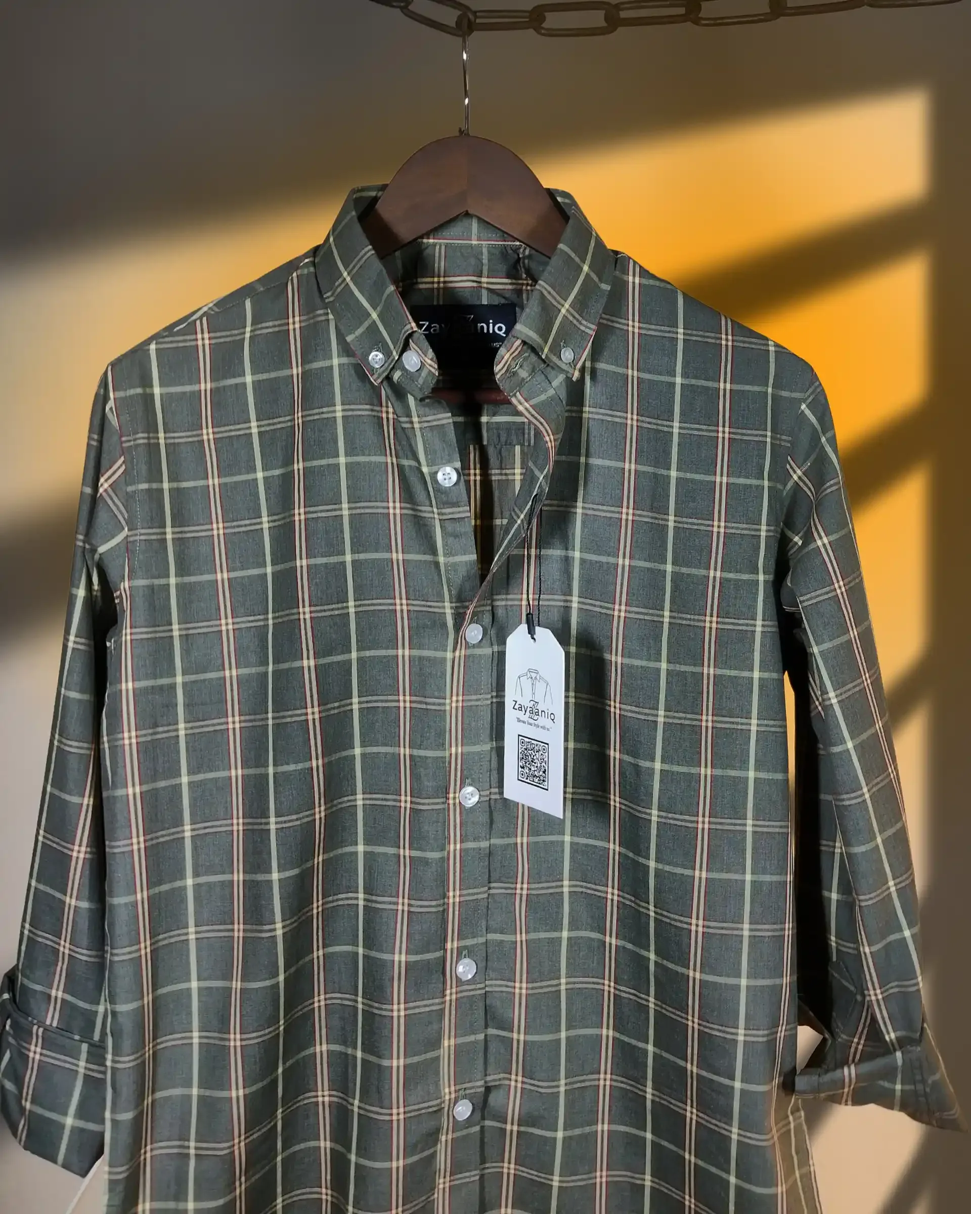 Olive & Ochre Plaid view 3