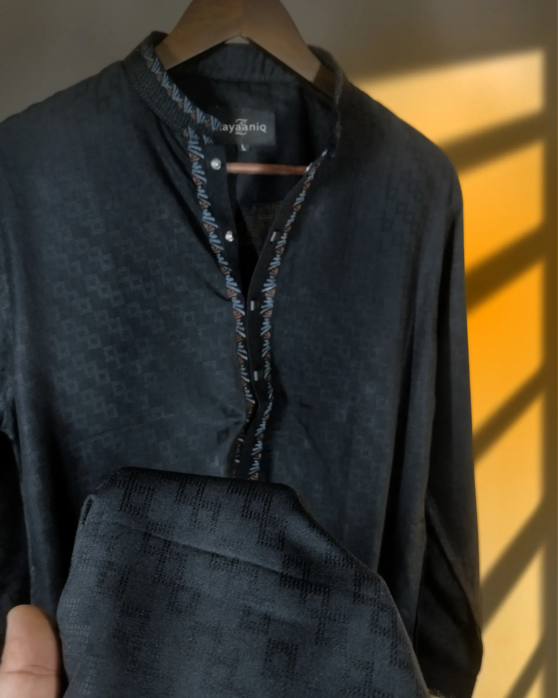 Midnight Black Embroidered view 3